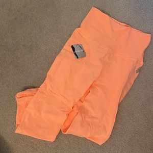 NWT Free People Good Karma peach leggings